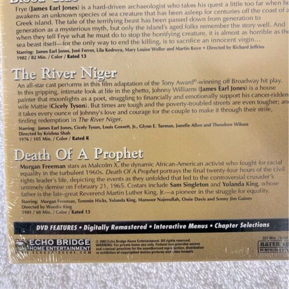 Blood Tide, Deadly Drifter, The River Niger, Death Of A Prophet 4 Movie DVD Set - Picture 9 of 9